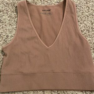brown garage tank